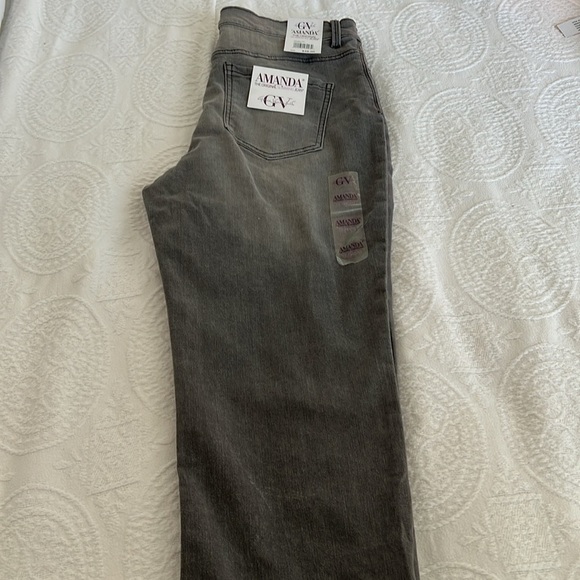 Gloria Vanderbilt NEW Grey Amanda Slimming Jean Size 12 Short - Picture 6 of 11